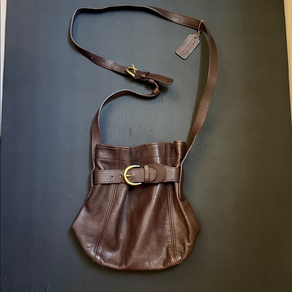 Vintage Coach Small Buckle Bucket Bag 4156